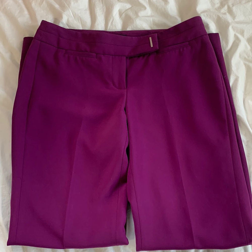 Wine White House Black Market Trousers